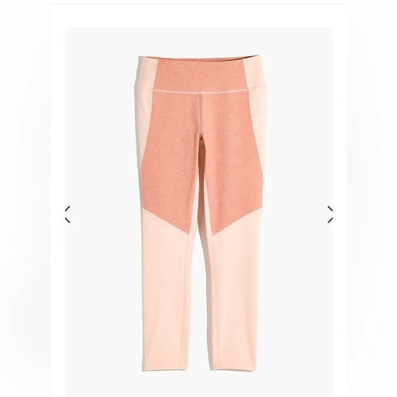 Madewell X Outdoor Voices® 3/4 Warmup Two Tone Pink Leggings Size Large - Picture 4 of 8